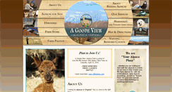 Desktop Screenshot of agoodeviewalpacafarm.com